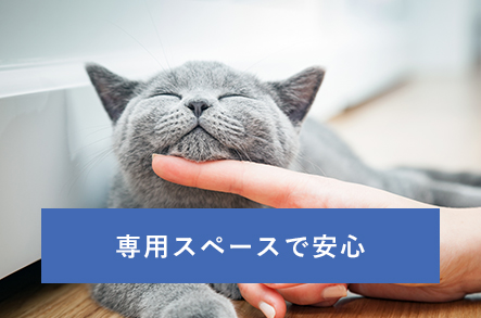 専用スペースで安心